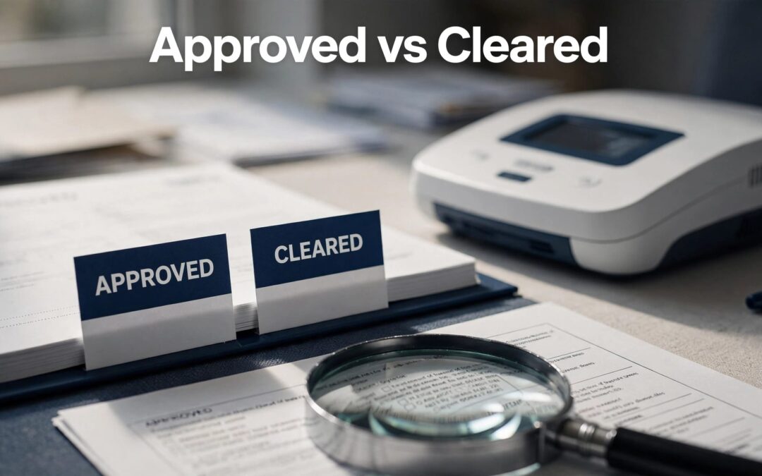 FDA approved vs cleared